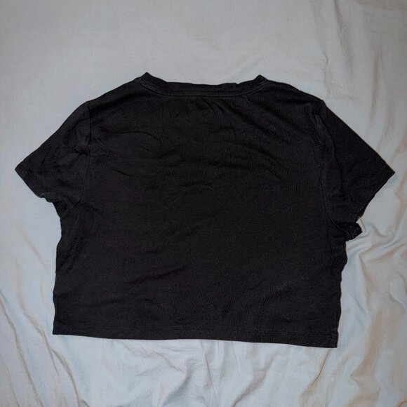 Gap Modern Crop T-Shirt - Black XL - Picture 3 of 4